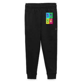Coléoptère Pop Quadri - Pantalon de survêtement enfant/adolescent premium - noir - Devant - AI Model Kid Male (0cm)