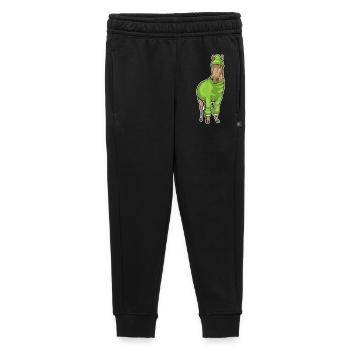Horse Winter Hat - Kids’/Teens' Premium Sweatpants - black - Front - AI Model Kid Male (0cm)