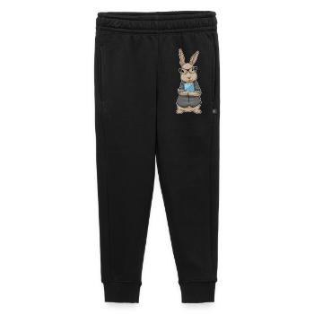 Hase Sekretärin Klemmbrett Büro - Kinder/Teenager Premium Sweathose - Schwarz - Vorne - AI Model Kid Male (0cm)