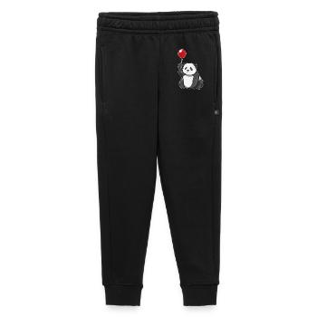 Panda Balloon - Kids’/Teens' Premium Sweatpants - black - Front - AI Model Kid Male (0cm)