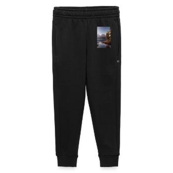 Landschaft mit See und Berge - Kinder/Teenager Premium Sweathose - Schwarz - Vorne - AI Model Kid Male (0cm)