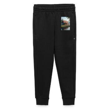 Charmante Hütte am See - Kinder/Teenager Premium Sweathose - Schwarz - Vorne - AI Model Kid Male (0cm)