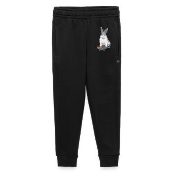 Rabbit Skater Skateboard - Kids’/Teens' Premium Sweatpants - black - Front - AI Model Kid Male (0cm)