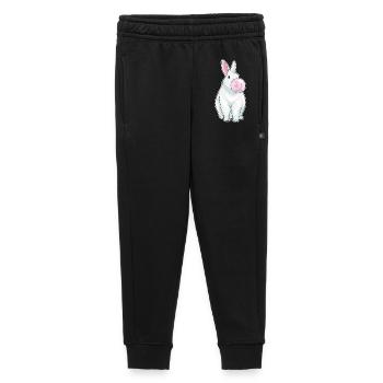 Gomme à mâcher de lapin - Pantalon de survêtement enfant/adolescent premium - noir - Devant - AI Model Kid Male (0cm)