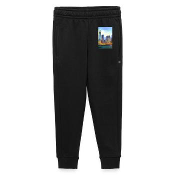 Horizon de la ville de New York - Pantalon de survêtement enfant/adolescent premium - noir - Devant - AI Model Kid Male (0cm)