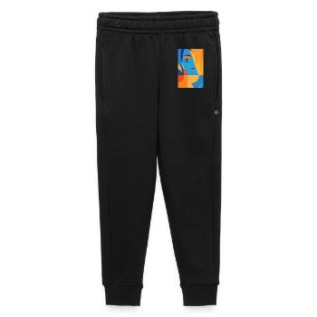 Art abstrait - Pantalon de survêtement enfant/adolescent premium - noir - Devant - AI Model Kid Male (0cm)