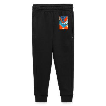 Art abstrait - Pantalon de survêtement enfant/adolescent premium - noir - Devant - AI Model Kid Male (0cm)