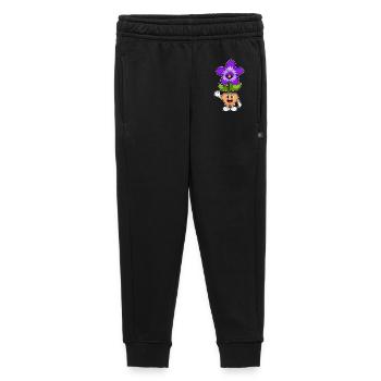 Funny Orchid - Kids’/Teens' Premium Sweatpants - black - Front - AI Model Kid Male (0cm)