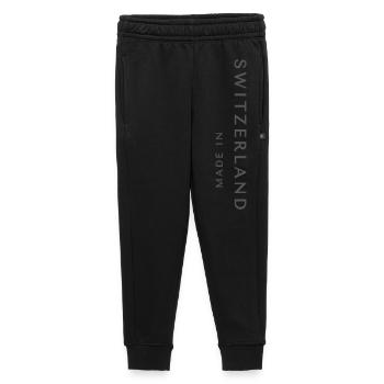 Fabriqué en Suisse - Pantalon de survêtement enfant/adolescent premium - noir - Devant - AI Model Kid Male (0cm)