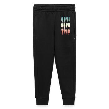 Ice cream cone and water ice cream - Kids’/Teens' Premium Sweatpants - black - Front - AI Model Kid Male (0cm)