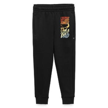 Papa de soccer - Pantalon de survêtement enfant/adolescent premium - noir - Devant - AI Model Kid Male (0cm)
