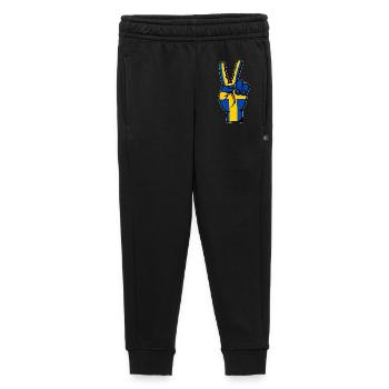 Drapeau de la Suède Symbole de la Victoire de la Paix - Pantalon de survêtement enfant/adolescent premium - noir - Devant - AI Model Kid Male (0cm)