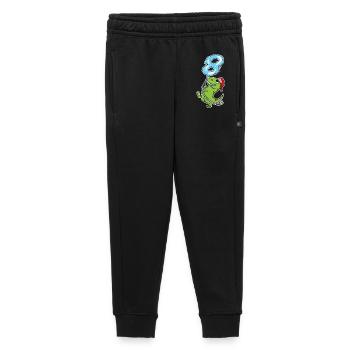 8e anniversaire dinosaure pompier cadeau - Pantalon de survêtement enfant/adolescent premium - noir - Devant - AI Model Kid Male (0cm)