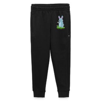 Bunny Coffee Mug - Kids’/Teens' Premium Sweatpants - black - Front - AI Model Kid Male (0cm)