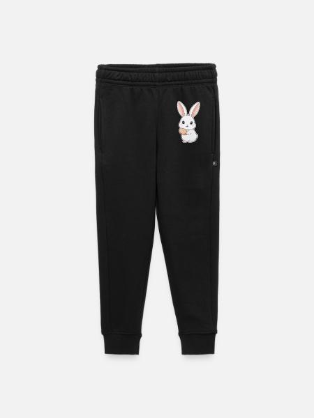 Bunny, Rabbit, Easter Bunny - Kids’/Teens' Premium Sweatpants - black - Front