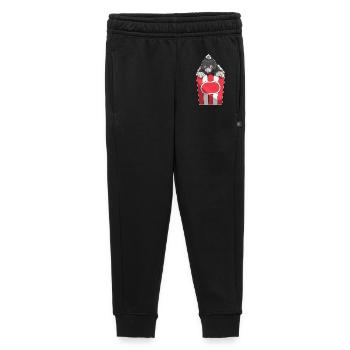 Maïs soufflé taupe - Pantalon de survêtement enfant/adolescent premium - noir - Devant - AI Model Kid Male (0cm)