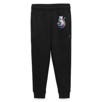 Chat mignon - Pantalon de survêtement enfant/adolescent premium - noir - Devant - AI Model Kid Male (0cm)
