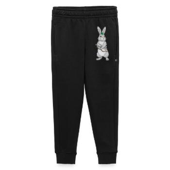 Arc d’archer lapin - Pantalon de survêtement enfant/adolescent premium - noir - Devant - AI Model Kid Male (0cm)