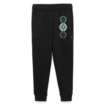 Geometrisches Ethno-Design in Blau- und Grüntönen - Kinder/Teenager Premium Sweathose - Schwarz - Vorne - AI Model Kid Male (0cm)