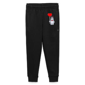Hippopotamus Groom Balloon Wedding - Kids’/Teens' Premium Sweatpants - black - Front - AI Model Kid Male (0cm)