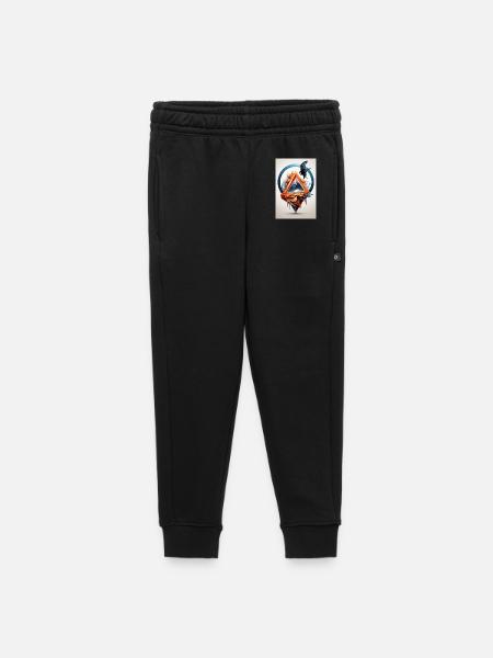 Adler auf zerlaufendem Gebirge - Kinder/Teenager Premium Sweathose - Schwarz
