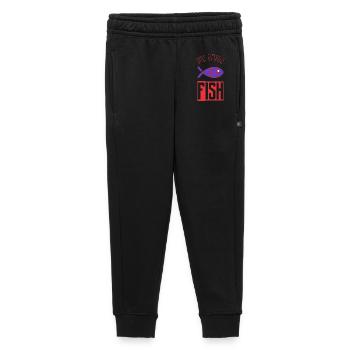 I DON'T CARE - Kids’/Teens' Premium Sweatpants - black - Front - AI Model Kid Male (0cm)