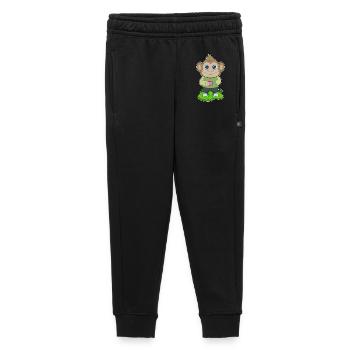 Tasse de café de singe - Pantalon de survêtement enfant/adolescent premium - noir - Devant - AI Model Kid Male (0cm)