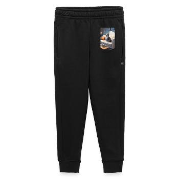 Chat sur canapé - Pantalon de survêtement enfant/adolescent premium - noir - Devant - AI Model Kid Male (0cm)