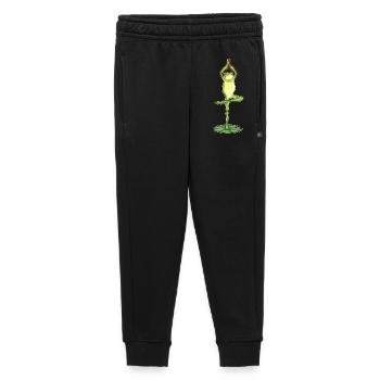 Frog Yoga Fitness Gymnastics - Kids’/Teens' Premium Sweatpants - black - Front - AI Model Kid Male (0cm)