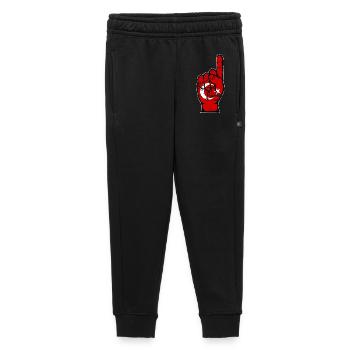 Turkey flag number 1 used - Kids’/Teens' Premium Sweatpants - black - Front - AI Model Kid Male (0cm)