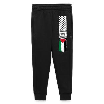 Palestinian scarf - Kids’/Teens' Premium Sweatpants - black - Front - AI Model Kid Male (0cm)
