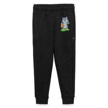 Wolf Basketteur Basketteur Basketball - Pantalon de survêtement enfant/adolescent premium - noir - Devant - AI Model Kid Male (0cm)
