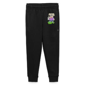 Os de chien - Pantalon de survêtement enfant/adolescent premium - noir - Devant - AI Model Kid Male (0cm)