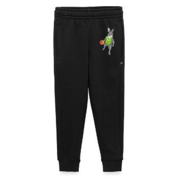 Bunny Basketball Player Basketball Sports - Kids’/Teens' Premium Sweatpants - black - Front - AI Model Kid Male (0cm)