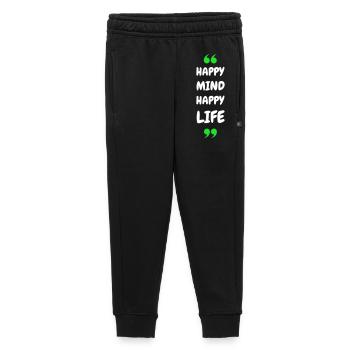 Happy Mind, Happy Life - Kinder/Teenager Premium Sweathose - Schwarz - Vorne - AI Model Kid Male (0cm)