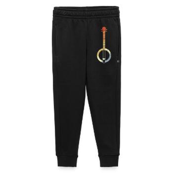 Dessin rétro banjo - Pantalon de survêtement enfant/adolescent premium - noir - Devant - AI Model Kid Male (0cm)