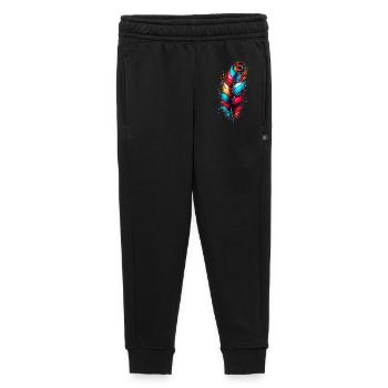 Plume - Pantalon de survêtement enfant/adolescent premium - noir - Devant - AI Model Kid Male (0cm)