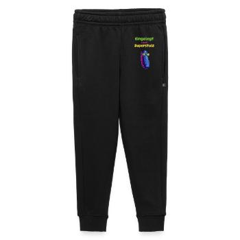 Mariné et super fier - Pantalon de survêtement enfant/adolescent premium - noir - Devant - AI Model Kid Male (0cm)