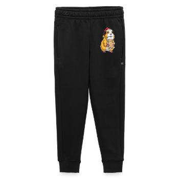 Guinea Pig Christmas Gingerbread Man - Kids’/Teens' Premium Sweatpants - black - Front - AI Model Kid Male (0cm)