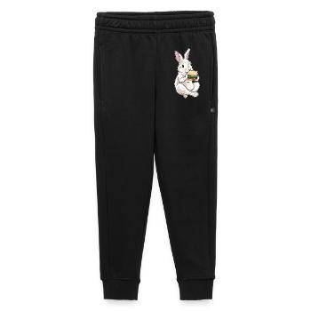Bunny Cheeseburger - Kids’/Teens' Premium Sweatpants - black - Front - AI Model Kid Male (0cm)