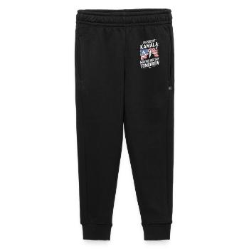 LE PRÉSIDENT KAMALA ENTRE DANS L’HISTOIRE DEMAIN - Pantalon de survêtement enfant/adolescent premium - noir - Devant - AI Model Kid Male (0cm)