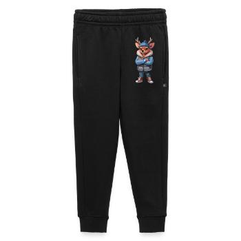 Reh Hirsch Rehkitz Herbst Winter Outfit - Kinder/Teenager Premium Sweathose - Schwarz - Vorne - AI Model Kid Male (0cm)