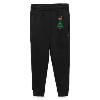 Weihnachtsgruß-Puppe im Grün - Kinder/Teenager Premium Sweathose - Schwarz - Vorne - AI Model Kid Male (0cm)