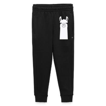Adorable Cartoon Llama - Kids’/Teens' Premium Sweatpants - black - Front - AI Model Kid Male (0cm)