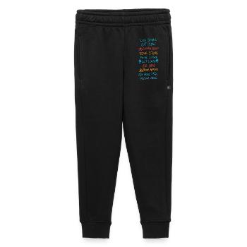 Vivre simple 2 - Pantalon de survêtement enfant/adolescent premium - noir - Devant - AI Model Kid Male (0cm)