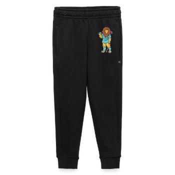 Bâton de hockey sur gazon Lion - Pantalon de survêtement enfant/adolescent premium - noir - Devant - AI Model Kid Male (0cm)