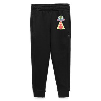 Space Love Alien Valentine - Kids’/Teens' Premium Sweatpants - black - Front - AI Model Kid Male (0cm)