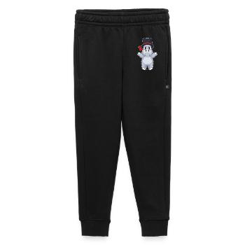 Hippopotame Marié Chapeau haut de forme Mariage - Pantalon de survêtement enfant/adolescent premium - noir - Devant - AI Model Kid Male (0cm)