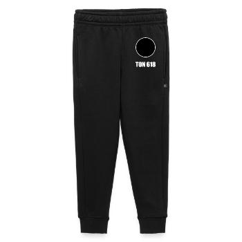 black hole, astronomy, clay 618, hunger, food - Kids’/Teens' Premium Sweatpants - black - Front - AI Model Kid Male (0cm)