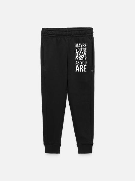 Peut-être que vous êtes bien exactement comme vous êtes - Pantalon de survêtement enfant/adolescent premium - noir